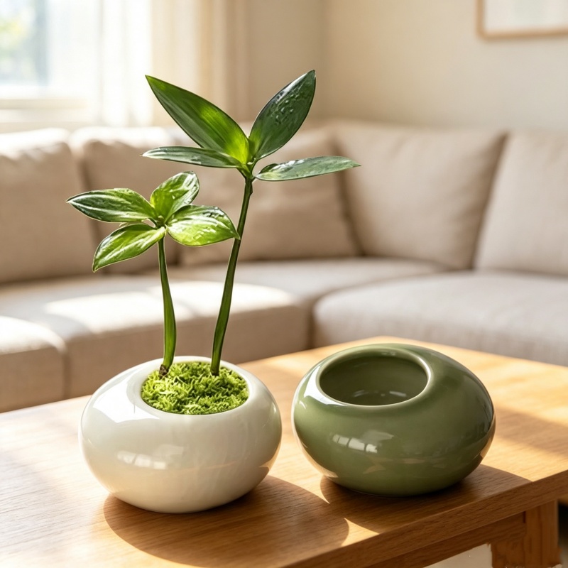 Mini Ice Crack Glazed Plant Po - đánh giá và giá Aloe Vera Pot