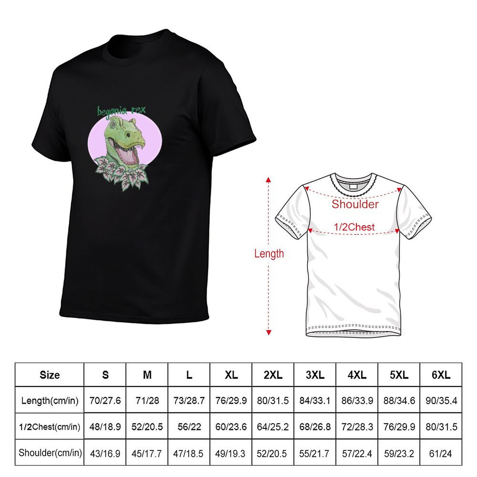 T rex begonia (pink) T-Shirt t - đánh giá và giá Begonia Rex