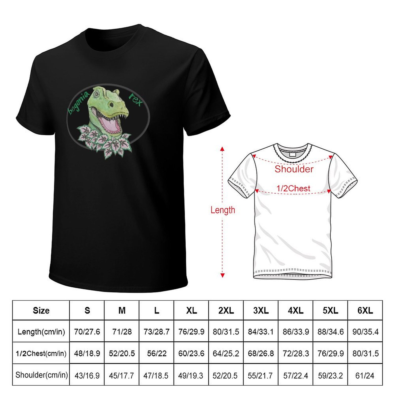 T rex begonia T-Shirt man t sh - đánh giá và giá Begonia Rex