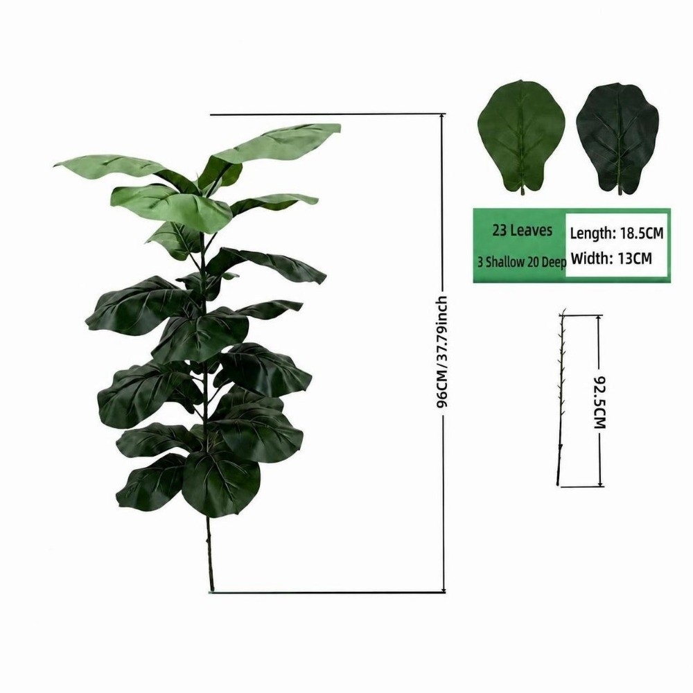 9/15/23 Leaves Artificial Ficu - đánh giá và giá Ficus Lyrata Tree